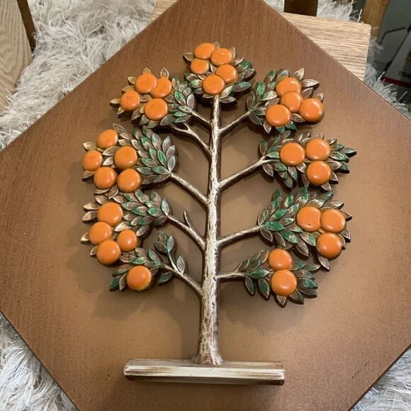 Vintage Syracuse Ornamental Co 4 Season Tree Wall Art Faux Wood Mid Century - Picture 14 of 17